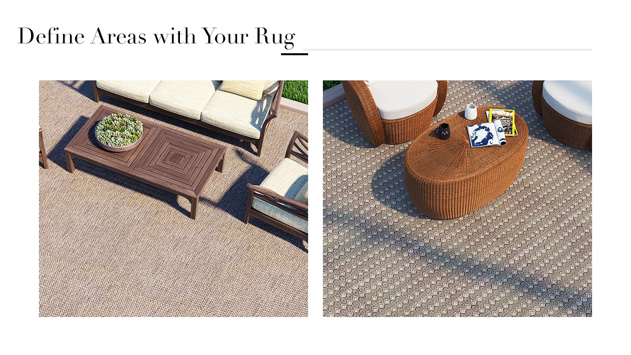 Define Areas with Your Rug